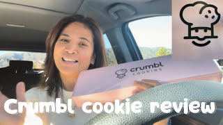 CRUMBL COOKIE REVIEW / LEMON BLACKBERRY/SEMI SWEET CHOC CHIP/APPLE PIE #crumblcookies