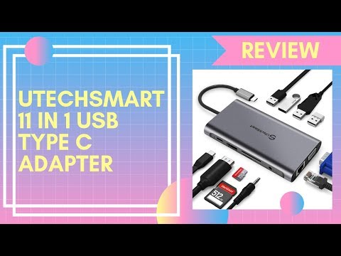 UtechSmart 11 in 1 USB Type C Adapter with Gigabit Ethernet Port - USB C Hub Review
