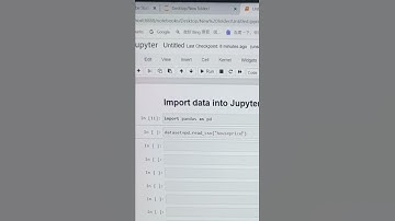 Import data into python (Jupyter Notebook), Pandas