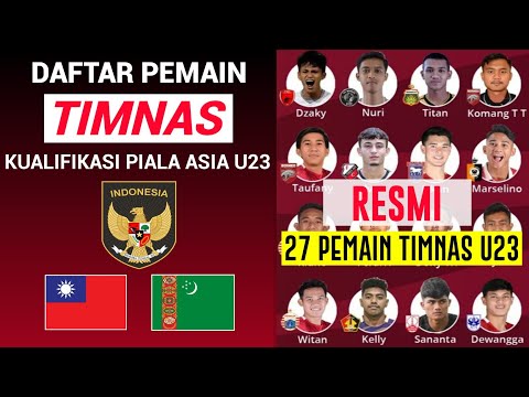 RESMI !! SKUAD TIMNAS INDONESIA KUALIFIKASI PIALA ASIA U23 2023 - PEMAIN TIMNAS INDONESIA TERBARU