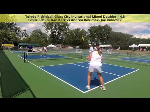 Toledo Pickleball Glass City Invitational-Mixed Doubles – 4.5 Schuh-Kerr v Rokicsak-Rokicsak