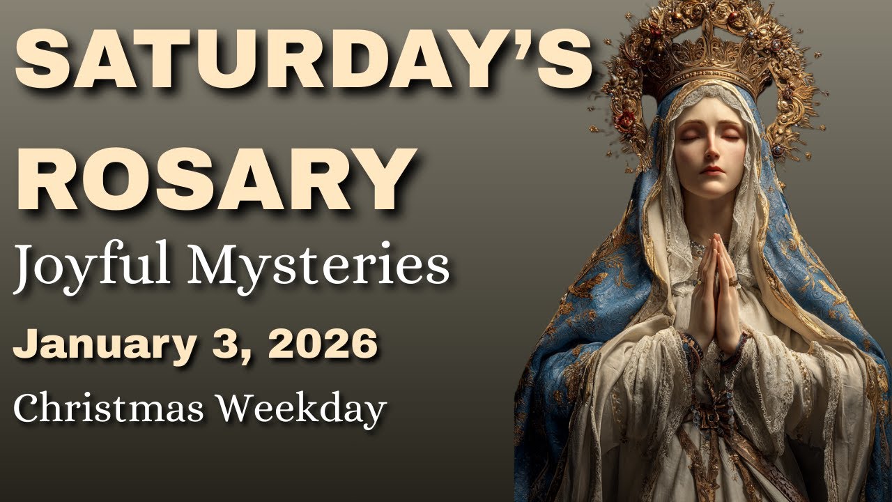 Saturday Rosary 🌹 Joyful Mysteries with Passion of Christ Imagery 🌹 January 3, 2026