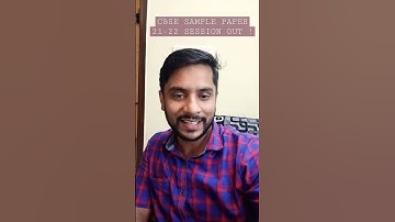 #shorts | Sample Paper out for CBSE 21-22 Session | #cbse | #class12