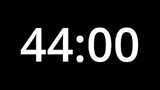 44 MINUTE TIMER - No Sound - Full HD 1080p - COUNTDOWN
