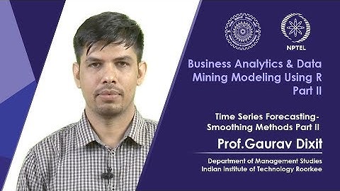 Time Series Forecasting - Smoothing Methods Part II