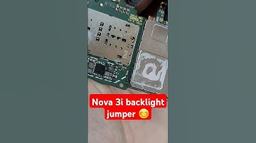 nova 3i backlight jumper solution #smartphonebacklight #jumper #solution