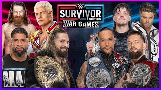 WAR GAMES! - WWE Survivor Series 2023 - WWE 2K23 Gameplay