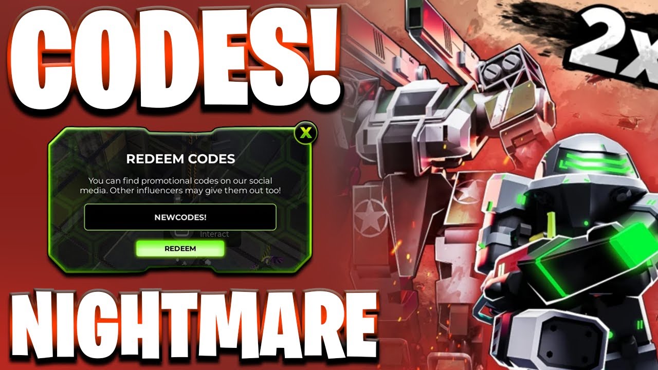 *NEW* ALL WORKING NIGHTMARE UPDATE CODES FOR TOWER DEFENSE X! ROBLOX ...