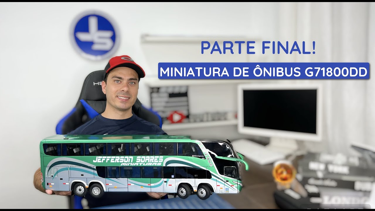 MINIATURA DE ÔNIBUS G7 1800 DD PAPEL PANAMÁ PARTE FINAL