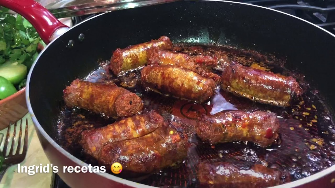 Longaniza en salsa verde con nopales,#Delicioso 😋
