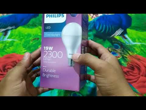 REVIEW LAMPU LED PHILIPS LED 19 WATT UKURAN SEDANG HEMAT ENERGI GARANSI 3 TAHUN. 