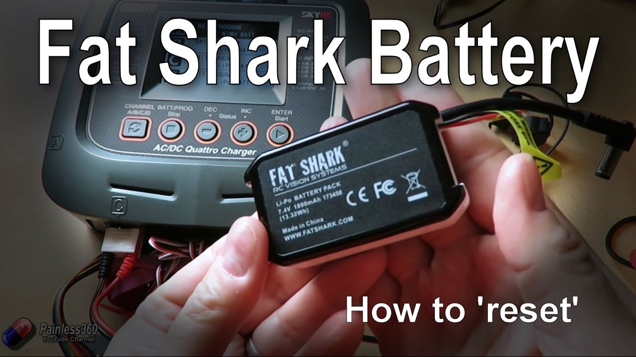 RC Quick Tips: Resetting a Fat Shark Battery that won't charge - YouTube