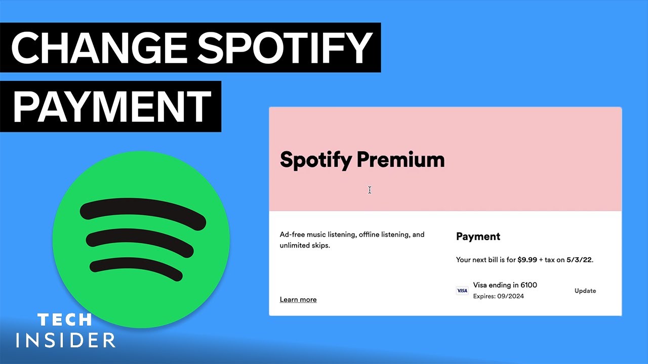 How To Change Your Spotify Payment | Tech Insider - YouTube