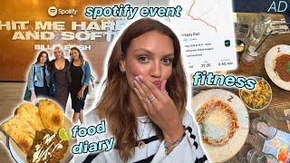 Food Diaries, Fitness & The COOLEST Spotify Event! 🍓🎶 Weekly Vlog