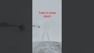 #snow #train #machinist #railway #storm #blizzard