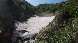 針ノ木雪渓から針ノ木岳　日本アルプス登山ルートガイド