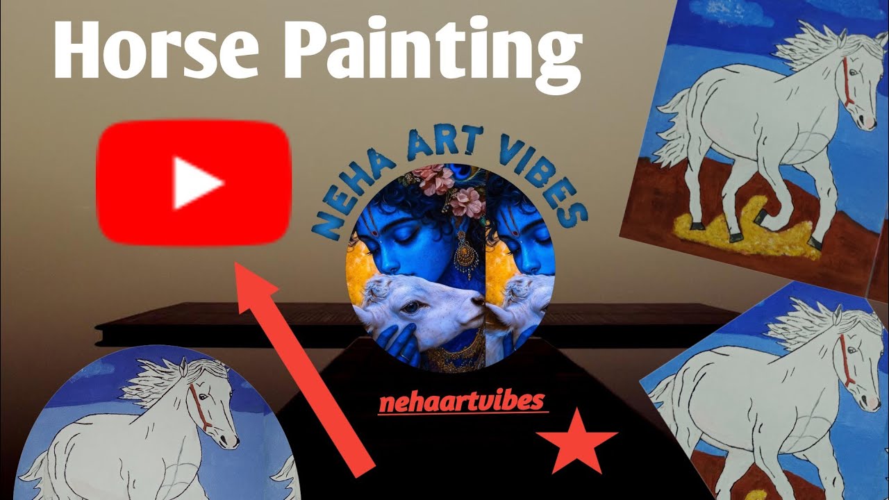 Horse video | Horse Painting | How to draw a horse step by step | Horse ...