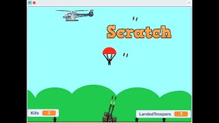 Easy Scratch Shooting Game - Paratrooper and Helicopter - Part 2 screenshot 4