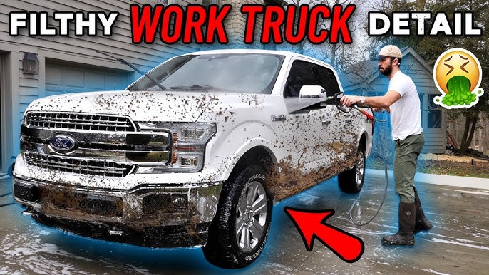 Cleaning a TRASHED Work Truck