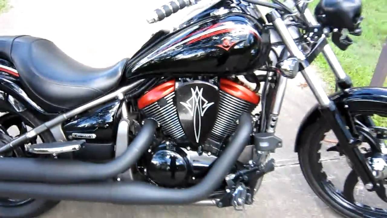 Kawasaki VN 900 Edition lotsa Mods, exhaust - YouTube