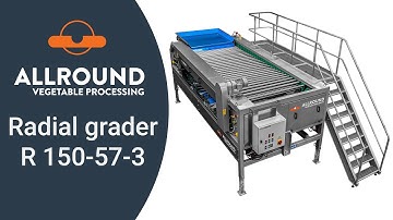Radial grader R 150-57-3 pitch 63 I Allround Vegetable Processing