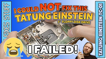 FAIL:  3" Tatung Einstein floppy drive too broken to repair🤔😢😭