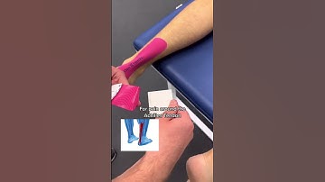 Taping the ankle for #painrelief around the Achilles tendon with #spidertech #achilles #kinesiotape