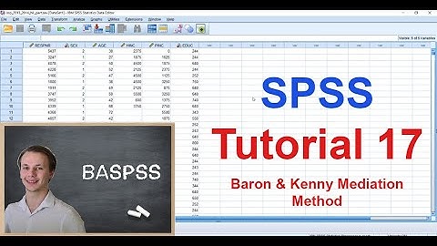SPSS #17 Baron & Kenny Mediation Method