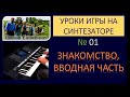 Как играть на синтезаторе / №01 / Уроки игры на синтезаторе с Семьей Савченко