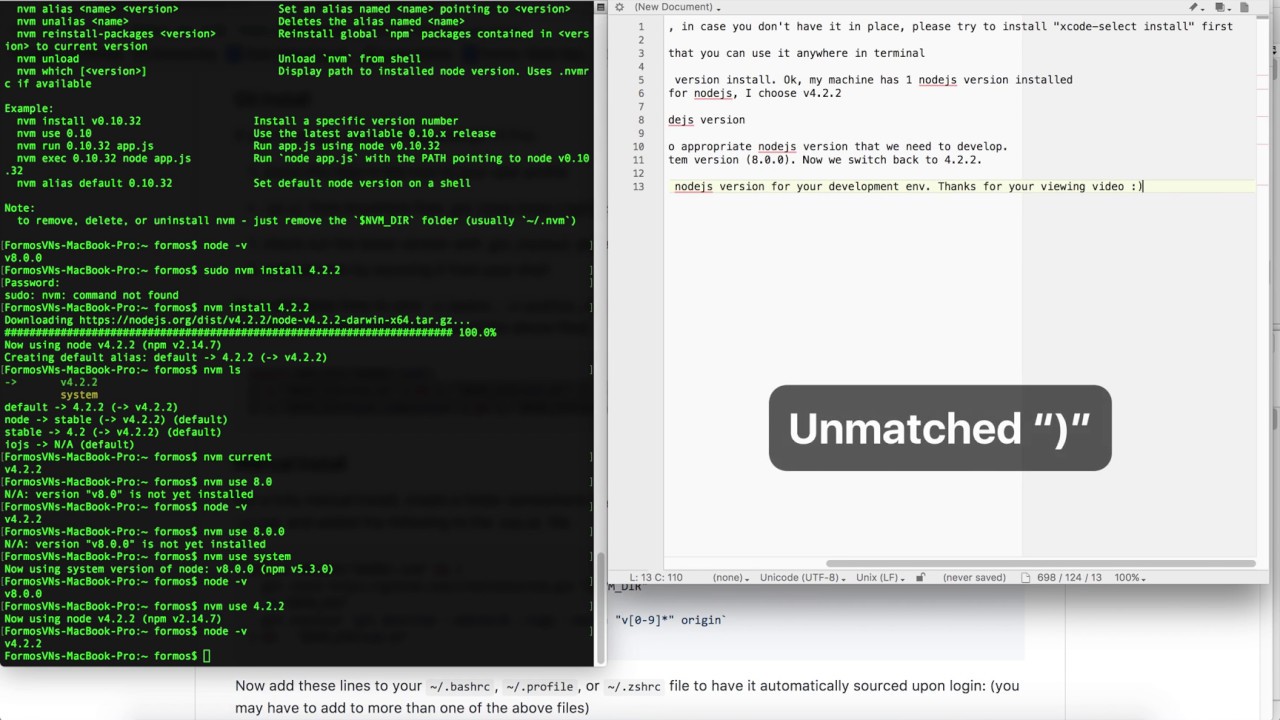 Using multiple nodejs on development mode - YouTube