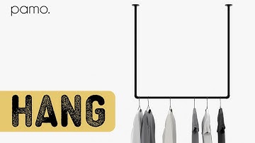 Ceiling clothes rail DIY tutorial | HANG by pamo