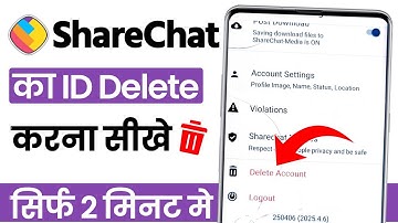 How to delete ShareChat account permanently?
