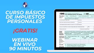 CURSO BÁSICO DE IMPUESTOS PERSONALES  WEBINAR (90 Minutos)