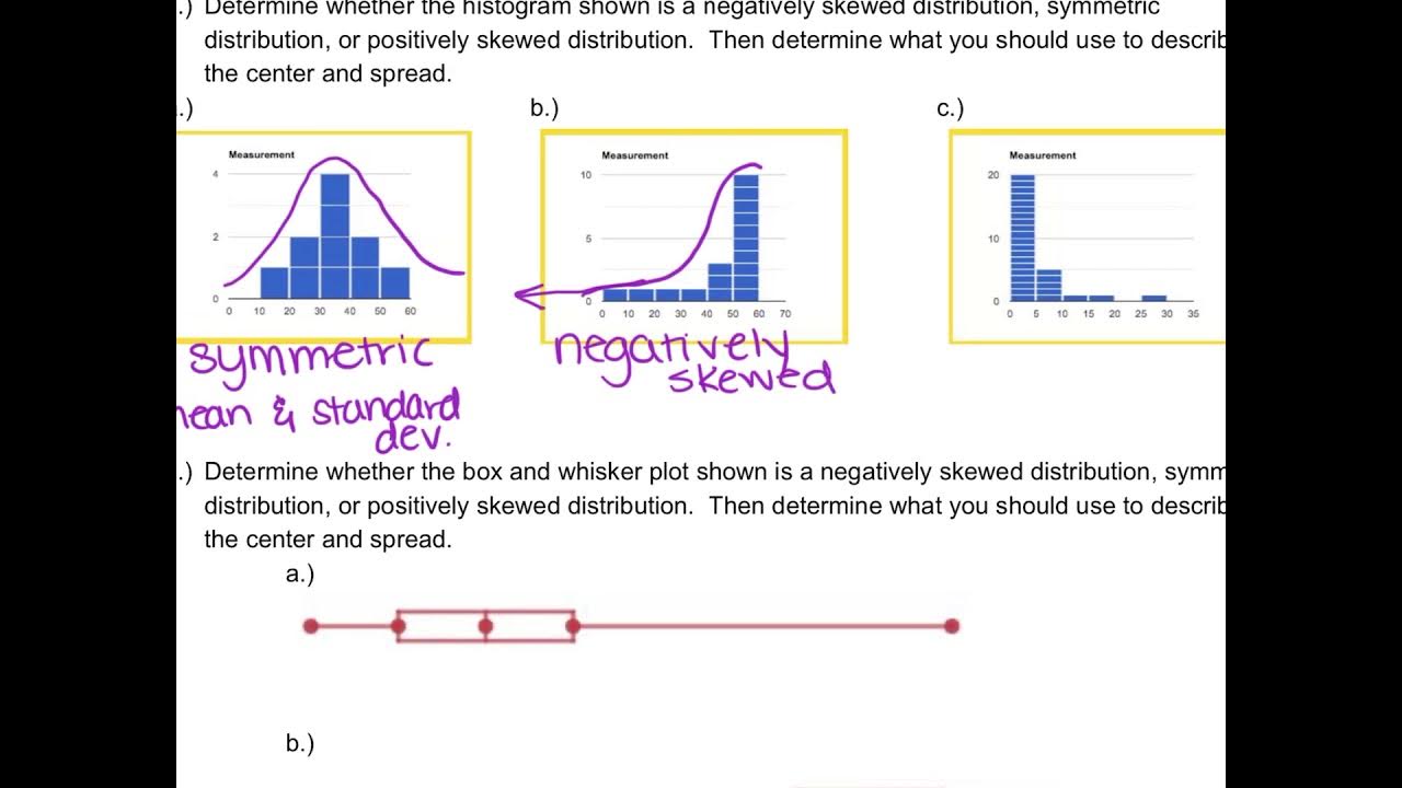 Algebra 2 Honors Statistics Review Topics 1-4 example 5 - YouTube