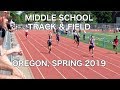 Middle School Track & Field, Oregon, Spring 2019