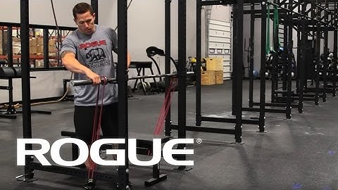 Equipment Demo - Band Resisted Bench Press Setup - Rogue Fitness