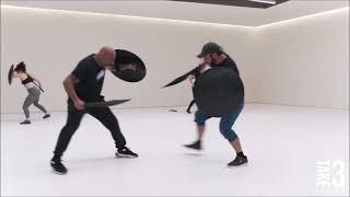 Gladiator fight (Gladius sword and shield choreographed fight)