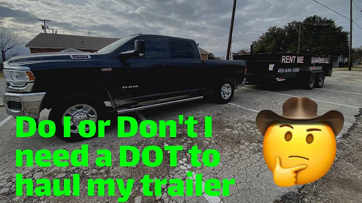 Do I need a DOT number to haul my dump trailer in Texas?  Questions answered!