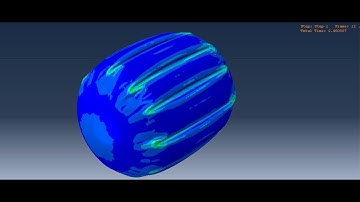 Stretching of spherical Shell - simulation in Abaqus