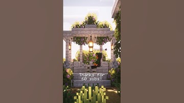 Minecraft Aesthetic Gazebo Tutorial 🌿 #shorts