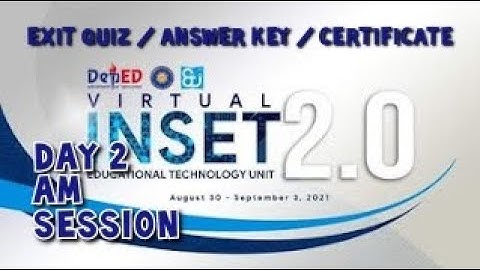 VINSET 2.0 l DAY 2 Complete Answer Key