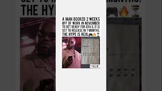 Fan Takes 2 Weeks Off Work for GTA 6 Launch Hype #shorts
