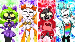 Rocky Rakoons Smiling Critters Transformation Funny Animation Meme Mega Mix Comp shorts tiktok