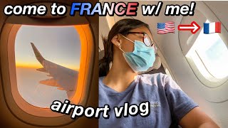 FLYING TO FRANCE 2021 (airport vlog) *travel with me*