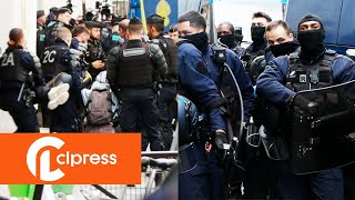 Sciences Po: évacuation par les forces de l'ordre (3 mai 2024, Paris, France) [4K]