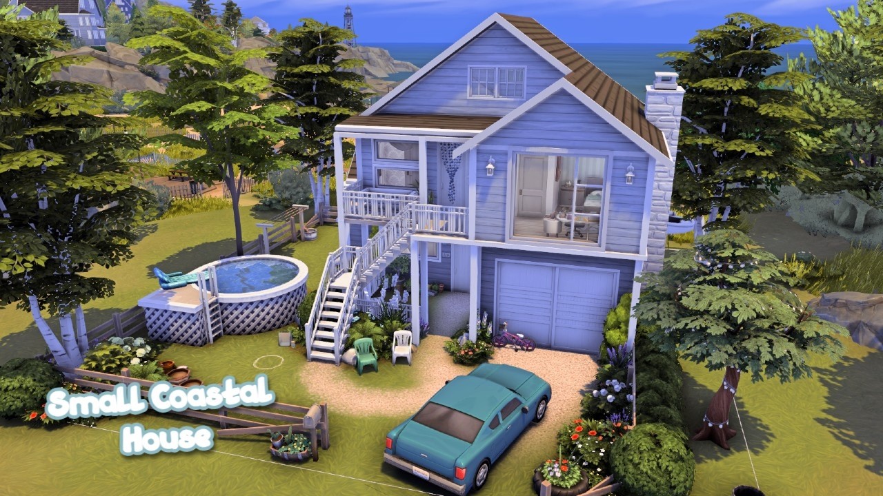 Small Coastal House⚓🌊 | The Sims 4 Speed Build