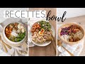 3 recettes de buddha bowl végétariens