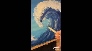 ‏طريقة رسم موج البحر
