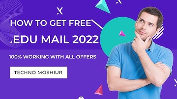 How to Create Edu mail Address Free Latest 2022 Method |100% Working with All Offer | Techno Moshiur