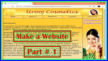 Make a Website Using Dreamweaver and Photoshop Part # 1
